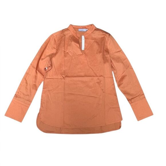 Harshman Orange Cotton Lightweight Top/Blouse(Size Large) - Picture 4 of 10